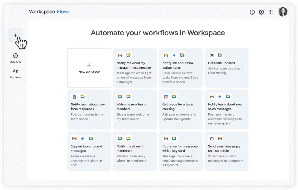 google workspace flows